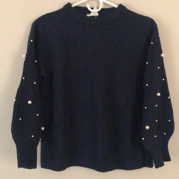 Hayden Other - Hayden Girls Sweater with Pearl beaded sleeve